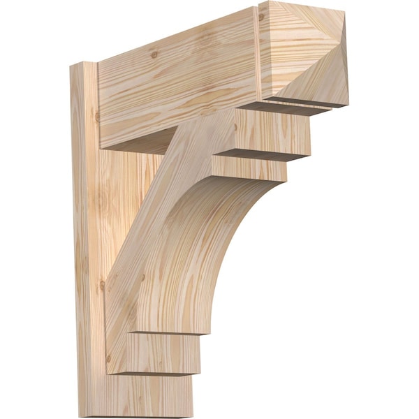 Ekena Millwork Merced Smooth Arts and Crafts Outlooker, Douglas Fir, 7 1/2"W x 22"D x 22"H OUT08X22X22MRC03SDF - main